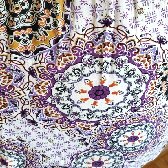 Band of Gypsies Strapless Floral Mandala Mini Dress Size Medium - Picture 6 of 13